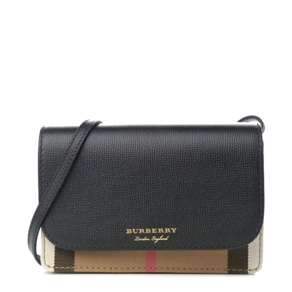 Burberry Bags Burberry Hampshire House Check Durby Leather